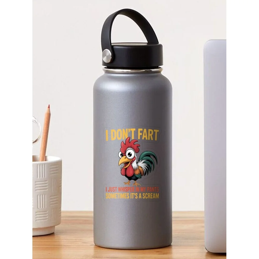 Inappropriate I Dont Fart Whisper Pants Funny Meme Sticker for Laptop Decor Bedroom Car Cute Cartoon Art Fashionable Public Suit view 4