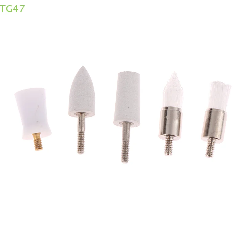 [YA]5Pcs/Box Tooth Polisher Whitening Electric Teeth Remover Stain Plaque Head Replacement