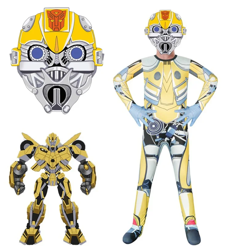 Halloween Costume MPM03 Alloy Deformed Toy King 5 Hornet Bug Boy Robot Transformation Toys Movie 5 Robot Jumpsuit Mask Swimsuit