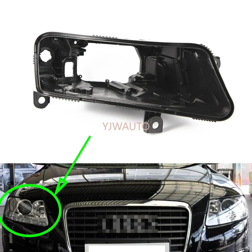 For Audi A6 C6 2006 2007 2008 Headlamp House Car Headlight Base Front Auto Headlight Back House 