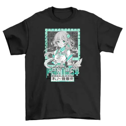 Fantasy Anime Girl Magical Vibes - Funny T-shirt, Anime Lover's Dream! Unisex Pr