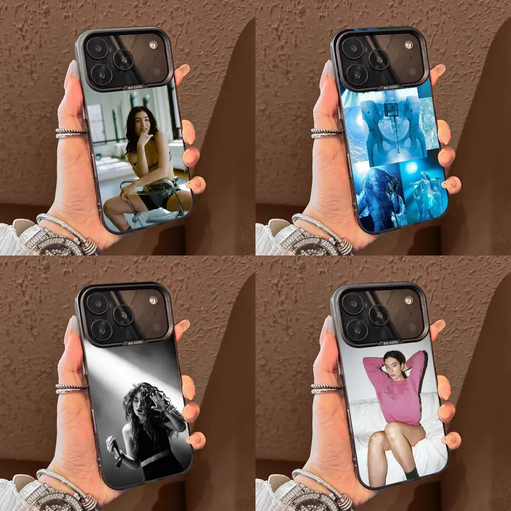 

L-Lorde Pure Heroine Virgi Phone Case For iPhone 15,17,11,14,13,16,12,E,Max,Plus,Air,Pro,Mini Black Matte Cover
