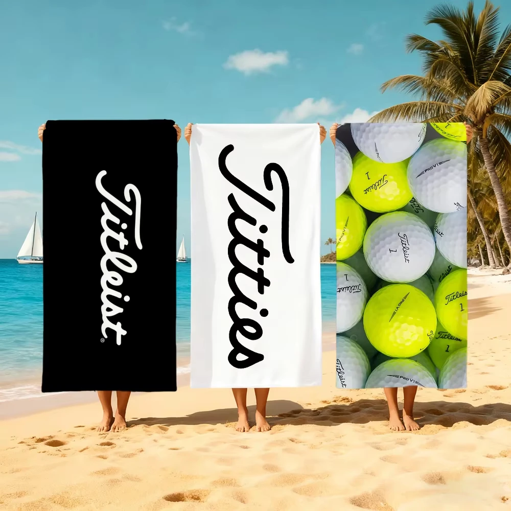Toalla de playa minimalista con logotipo de T-Titleist-t, toalla de baño ultraabsorbente para golf, gimnasio, natación, estética para exteriores