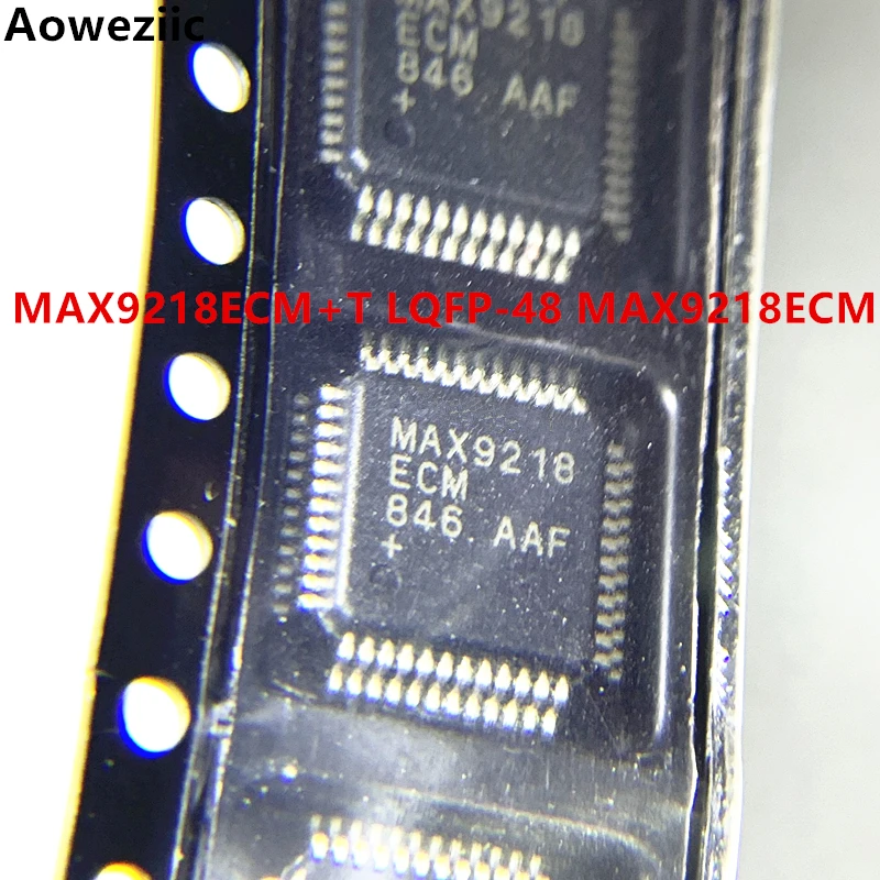 MAX9218ECM+T LQFP-48 MAX9218ECM 27 bit 3-35MHz DC balanced LVDS deserializer original