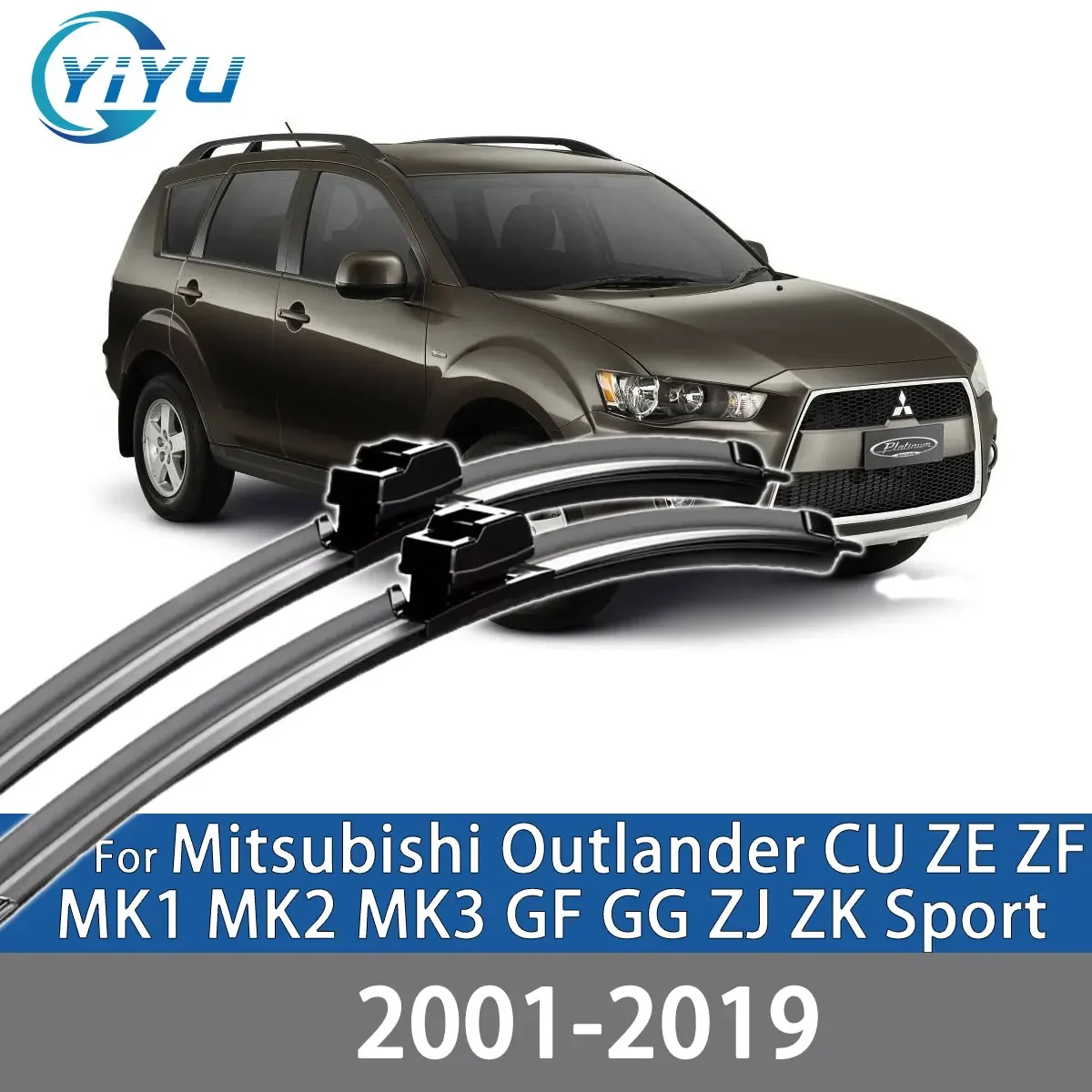 

2 шт. передних дворников для Mitsubishi Outlander CU ZE ZF MK1 MK2 MK3 GF GG ZJ ZK Sport, аксессуары для лобового стекла