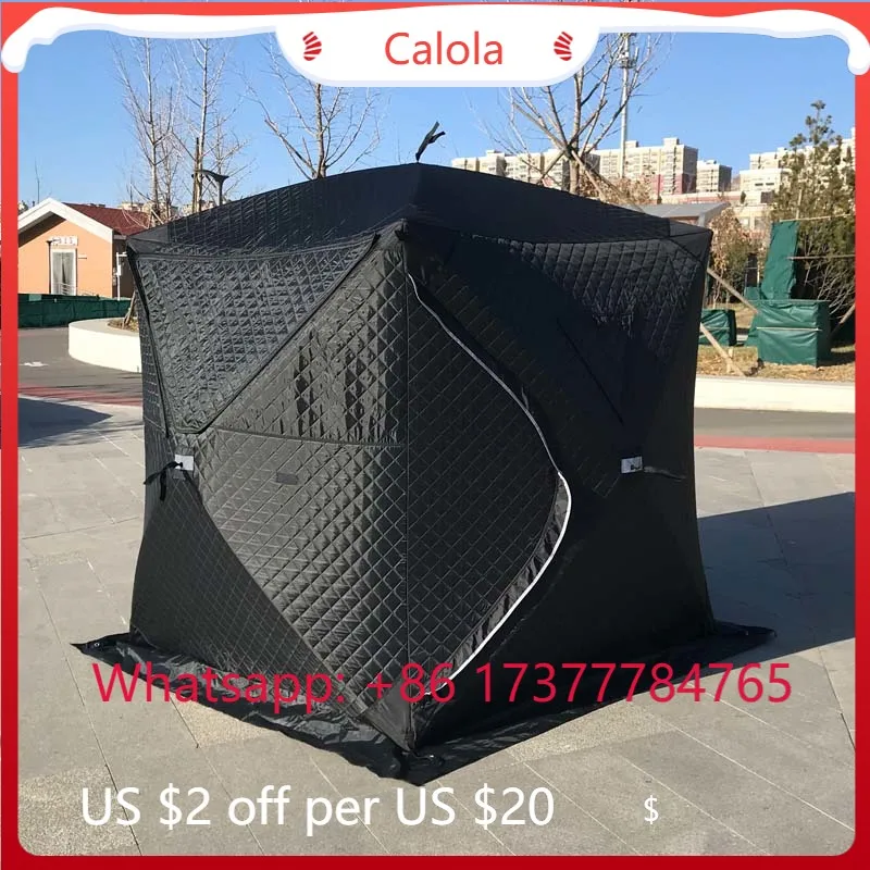 Carp Cube Shelter High Quality Waterproof Insulated Ice Fishing Tent Winter Outdoor Camp Sauna Fishing Tent