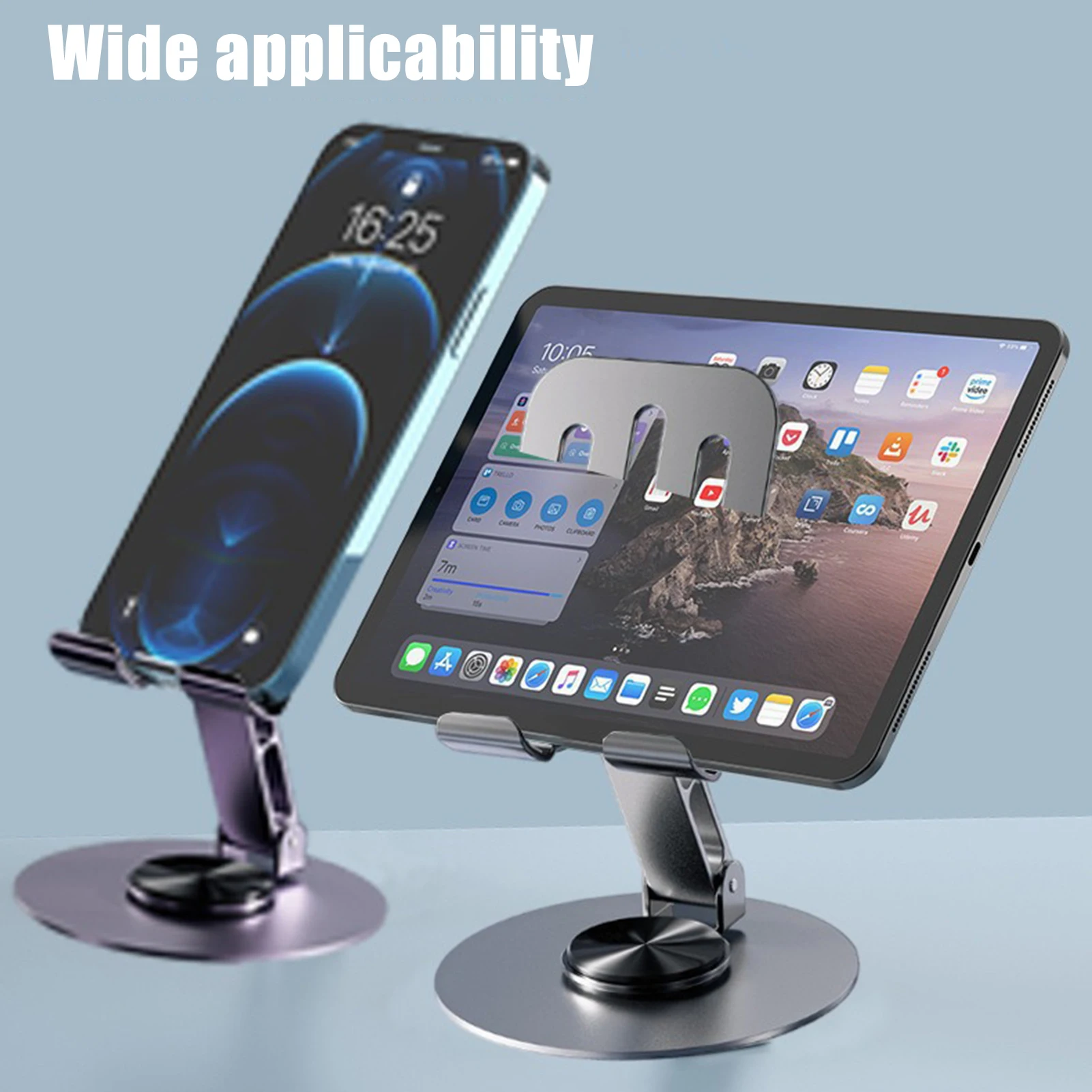 360 Degree Rotating Phone Holder Easy Adjustment of Height and Angle Stable Holder Solve Your Phone Mounting Needs