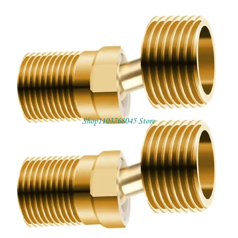 

R53F Brass Nipples Adapters Pipe Fitting for Angled Curved Foot Pipe Connection