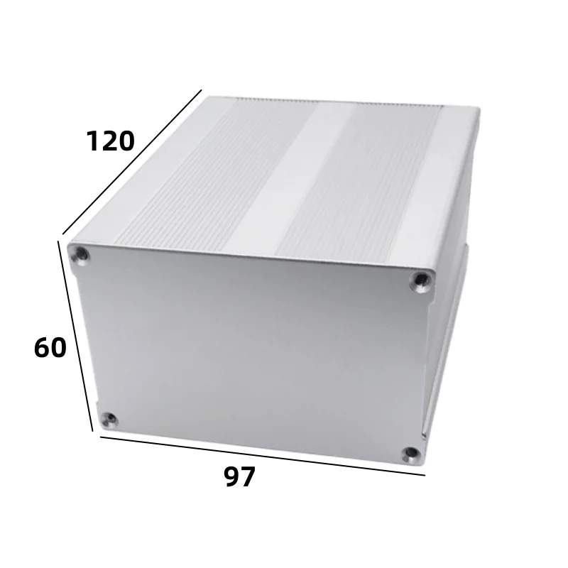 Aluminum alloy box aluminum profile split  shell battery Boxes circuit board 120x97x60mm
