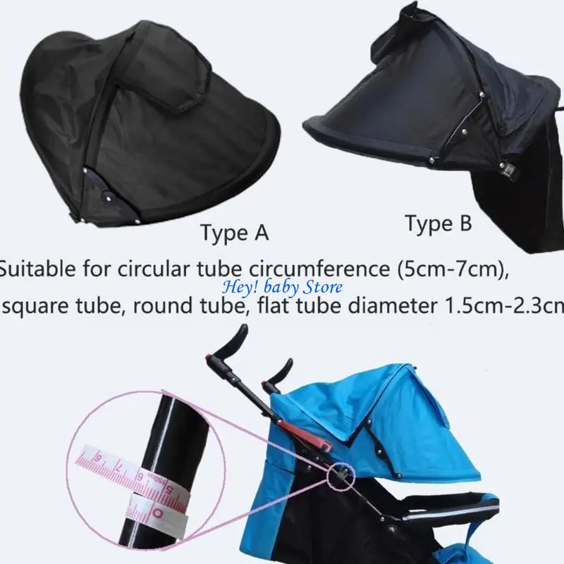 Q1FE الجلوس/الكذب- Sun Shown Stroller Sun Shade Cover Universal Cover for Baby Sun Stroller Shown Extender