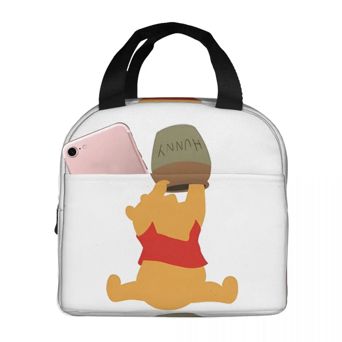 

Casual Bento Boxes Digital Zipper Closure Disney Tigger & Pooh Winnie Picnic Lunch Box Bag For Students School&Office