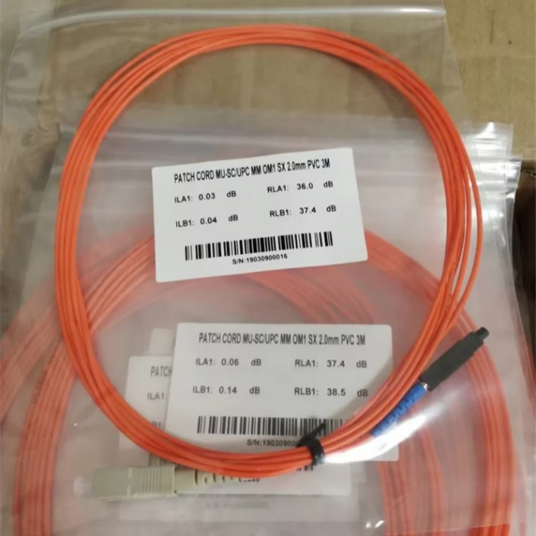 MU-SC 光ファイバージャンパー OM1 OM2 マルチモードシンプレックス 2 ミリメートル SC-MU MM 1 メートル 3 メートル 5 メートル 10 メートル 20 メートル 30 メートル 50 メートル 100 メートル光ファイバージャンパー FTTHELINK