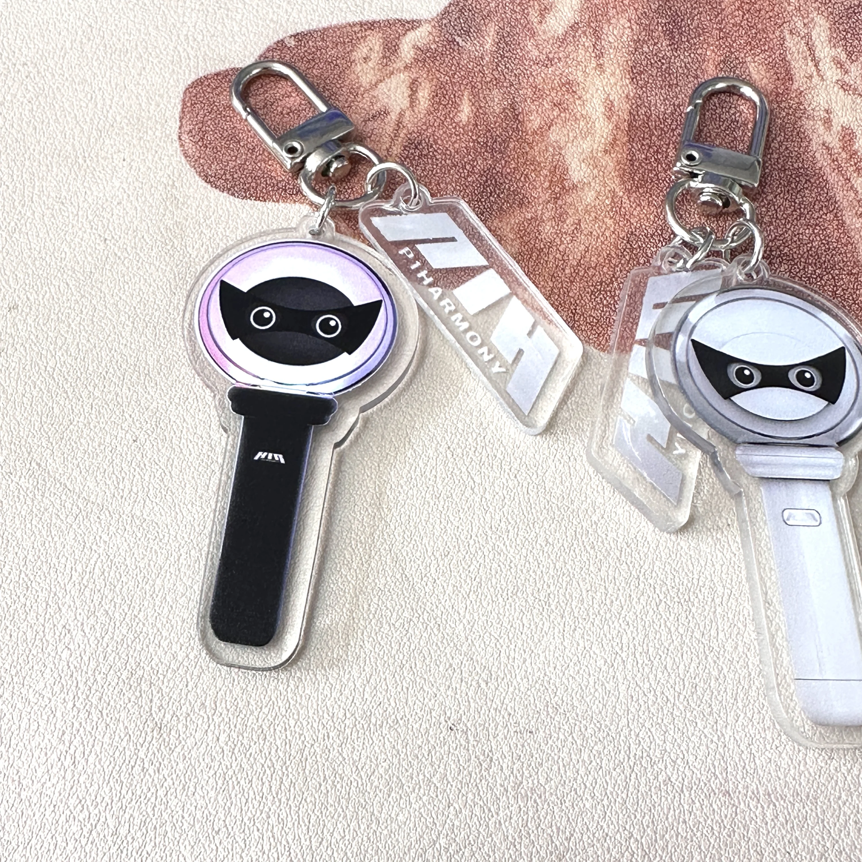 Kpop P1Harmony Mini Lightstick Keychain Acrylic Pendant Keyring