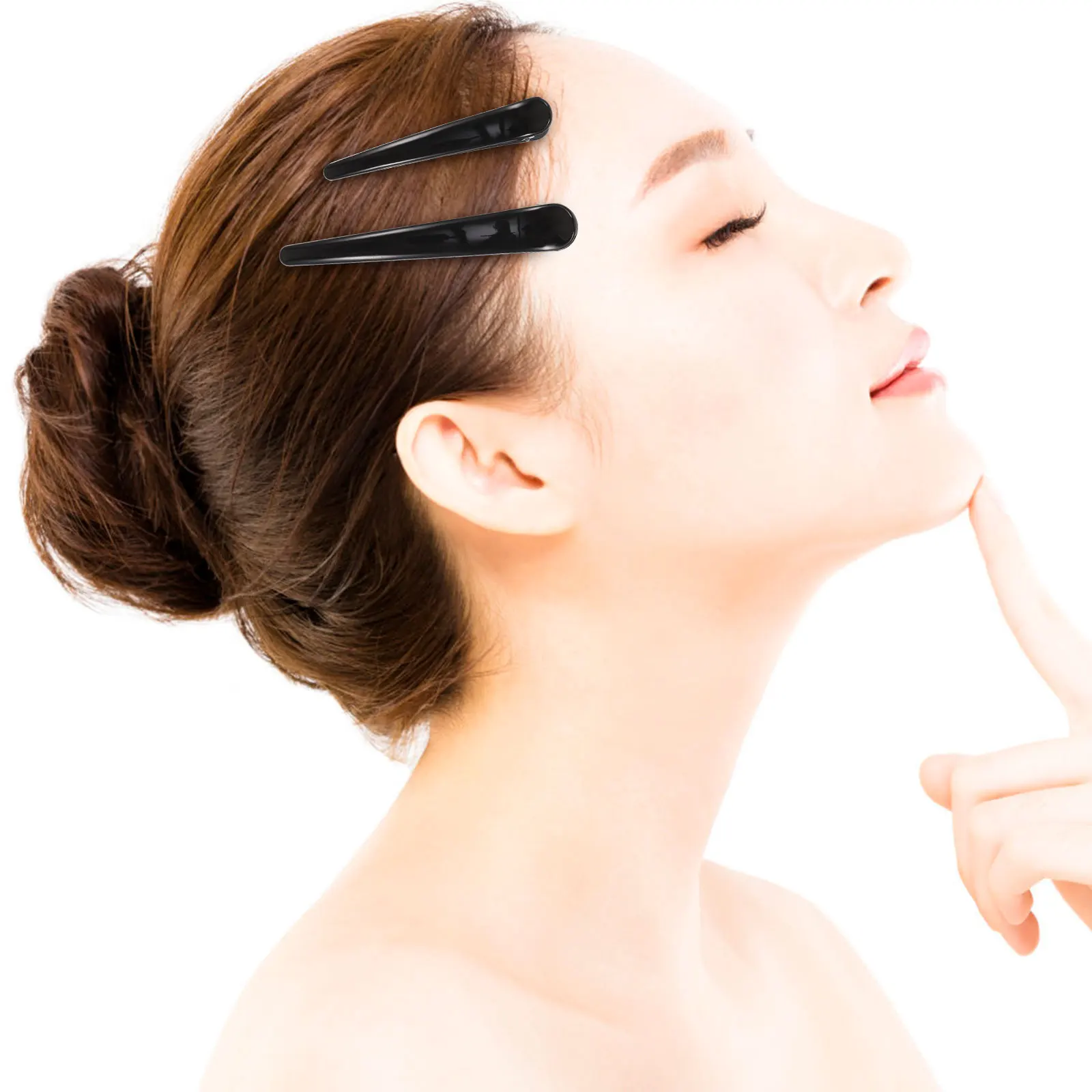 

Duck Billed Hair Clips Black Teeth Hair Barrettes Durable Strong Reusable For Women Daily Party Cosplay Styling Tools