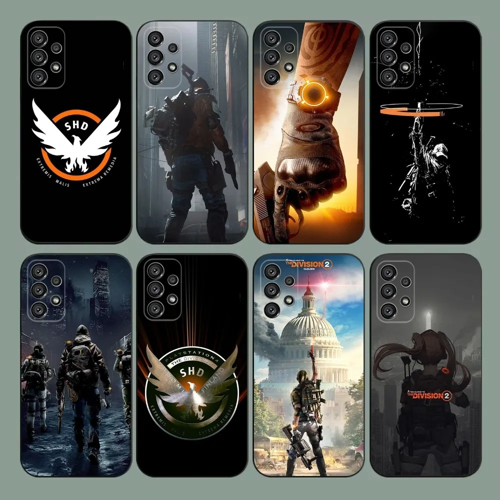 

The D-Division 2 Phone Case For Samsung Galaxy A20,A21s,A22,A31,A32,A52,A53,A72,73,A80,A91 Soft Black Cover
