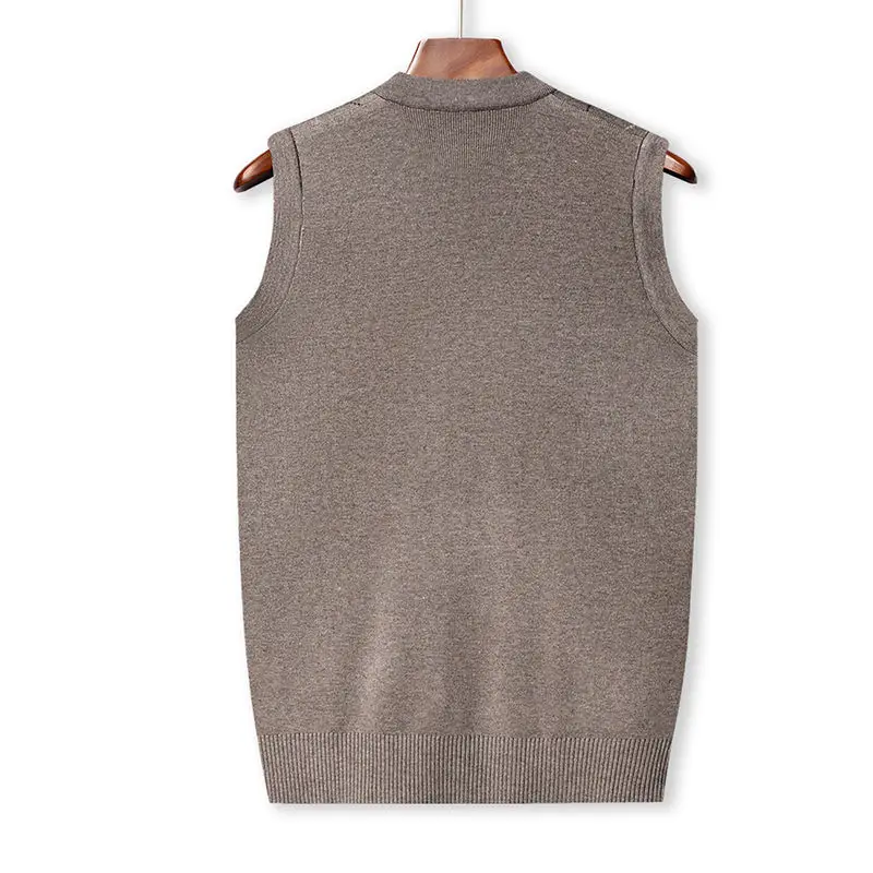 2025 الخريف الشتاء الرجال سترة مشغولة من الصوف سترة سميكة شال طوق زر تريكو غير رسمي أنيق الكورية في الهواء الطلق #4