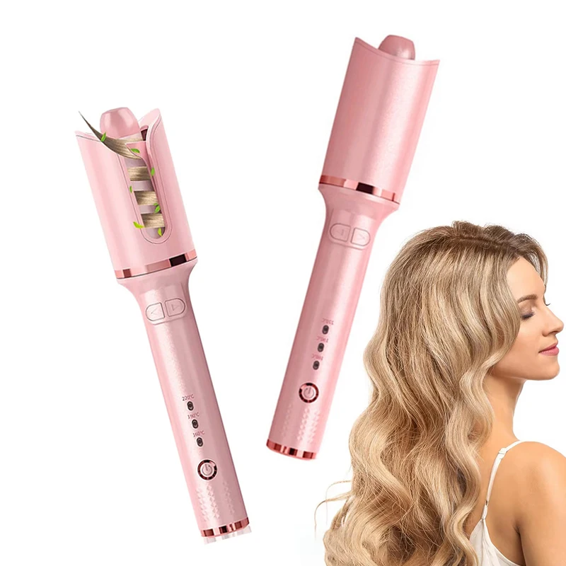 

Professional Salon Electric Rotating Hair Curling Iron Hair Styling Ceramic Automatic Hair Curler Support Private Label