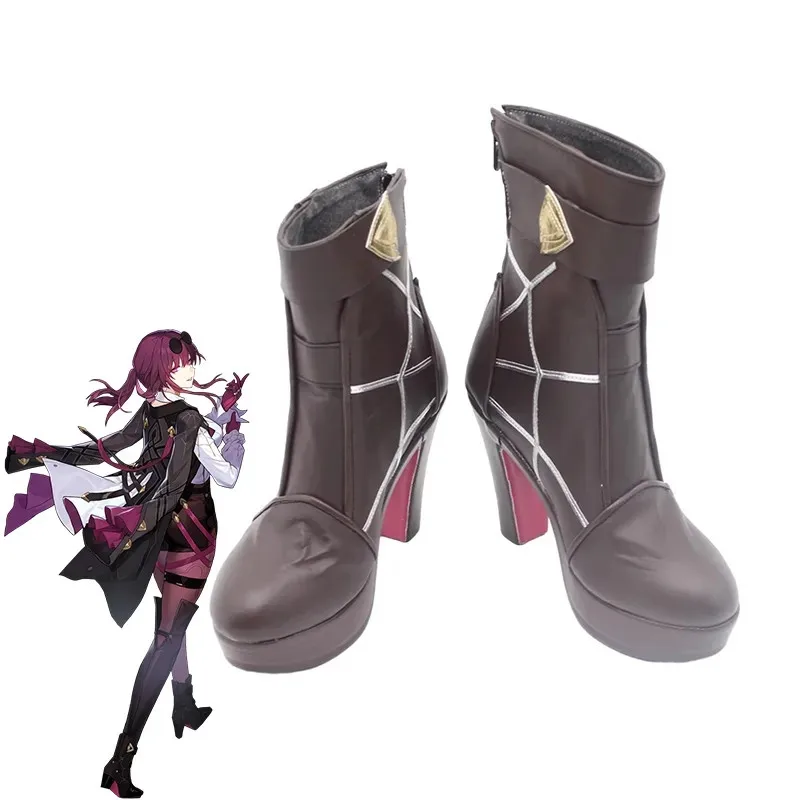 

Game Honkai Star Rail Kafka Cosplay Shoes High Heels Cosplay Kafka Shoes Women and Men Cosplay Halloween Shoes