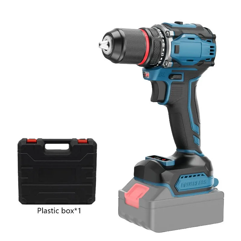 Set Alat Bor Listrik Kecepatan Ganda 10MM Set Kit Bor Obeng Listrik