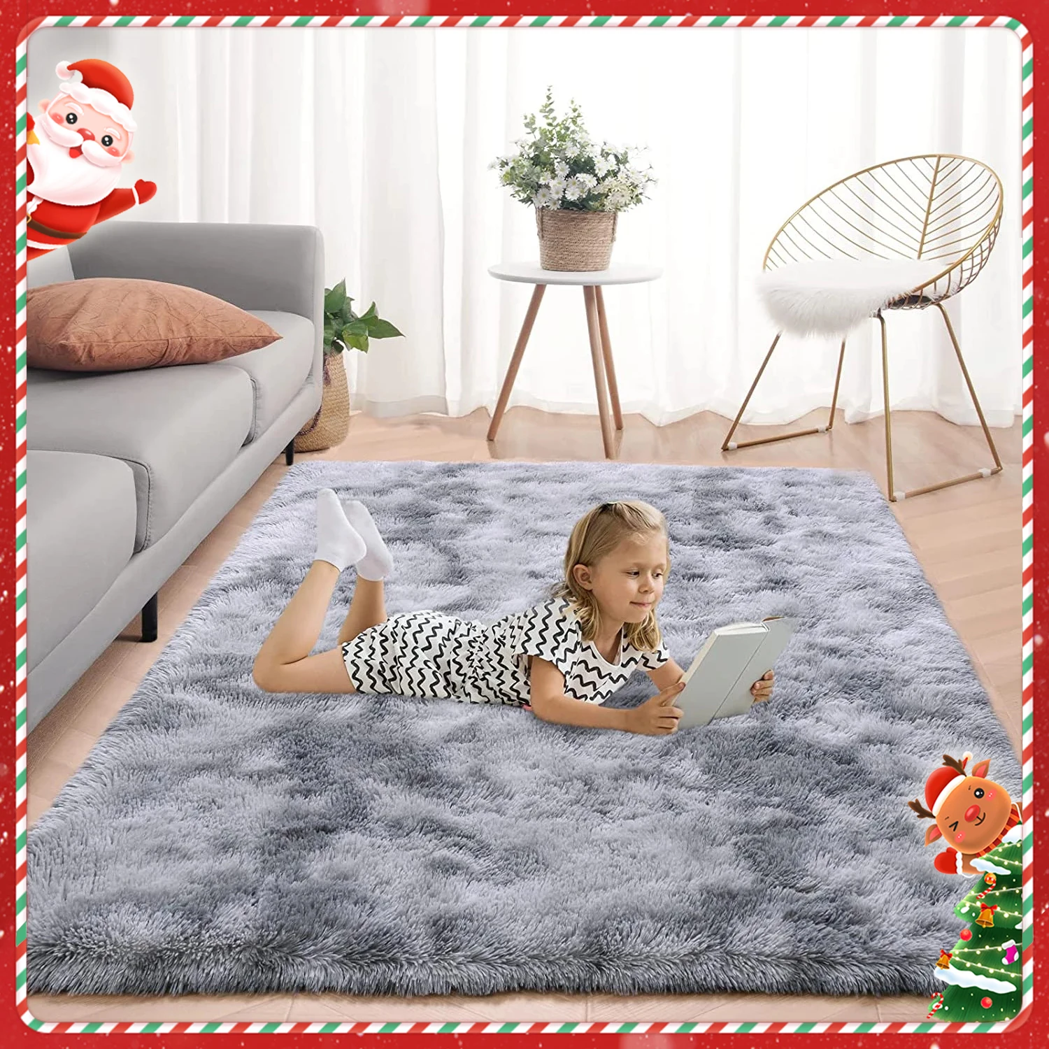 

Tie-dyed Soft Large Area Rug Plush Carpet for home decor Fluffy carpets for living room hairy rugs for Bedroom Children room mat