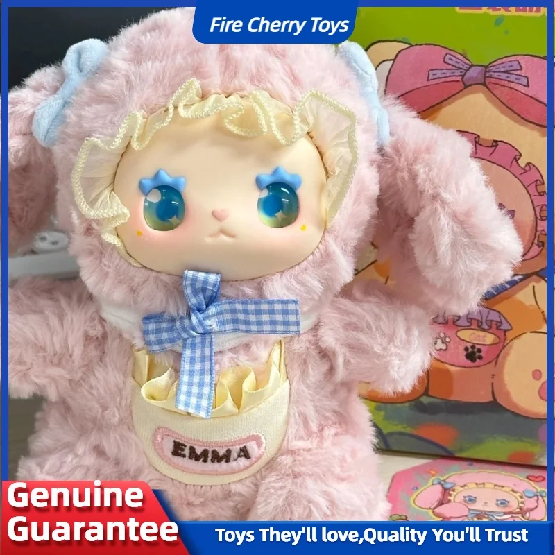 Genuíno adorável emma bolsos série zoológico bonecas de pelúcia caixa cega caixa mistério brinquedos bonito ação anime figura kawaii modelo presente