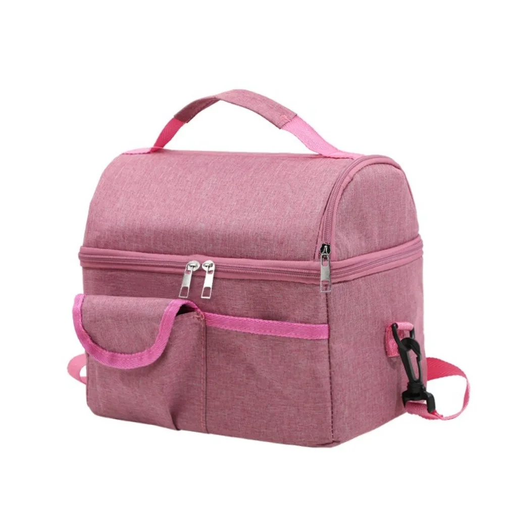 

Food Fresh Thermal Lunch Bag Thickened Waterproof Insulated Food Storage Double Thickened Handheld Mommy Bag Outdoor Camping