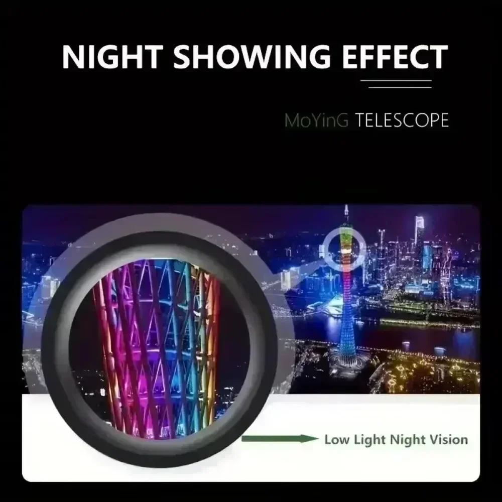 2025 nuevo Mini telescopio Monocular portátil 2000x25 HD telescopio para teléfono móvil con soporte Camping caza telescopio para observación de aves