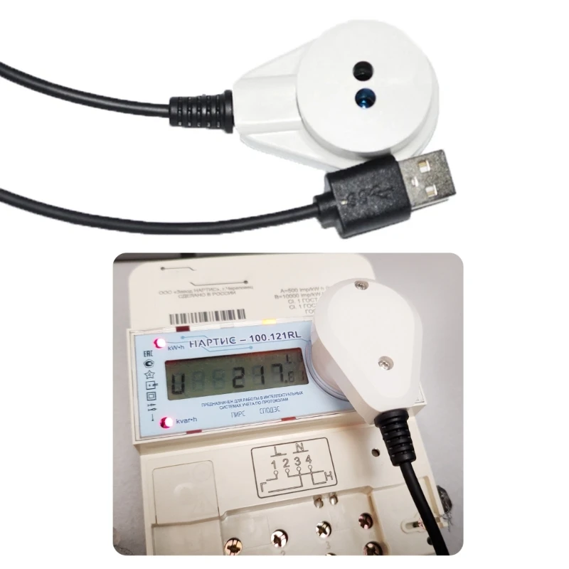 Usb To Near  Ir  Adapter Cable US-Based CP2102 Chip IEC62056/1107/DLMS Transparent Transmission