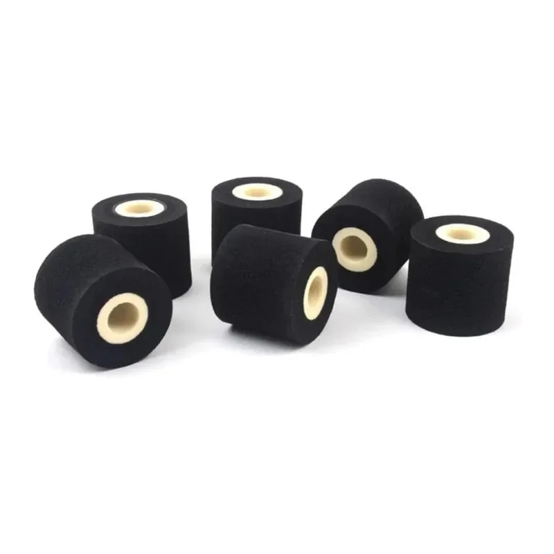 

12/24Pcs Black 36X32Mm 36X36Mm 36X40Mm 36X35Mm Hot Stamp Coder Ink Roll For 380 Coding Sealing Machine