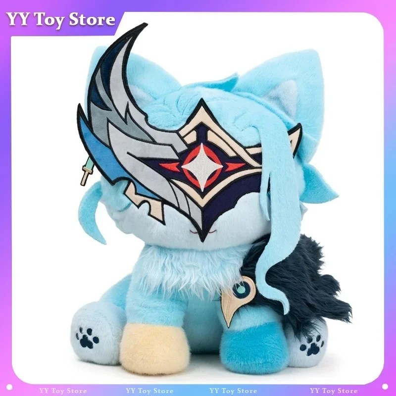 【En stock】 Peluche Dottore Cat, personnage du jeu Genshin Impact, jouet en peluche, décoration de maison Kawaii, cadeau de Noël et d'anniversaire pour les fans