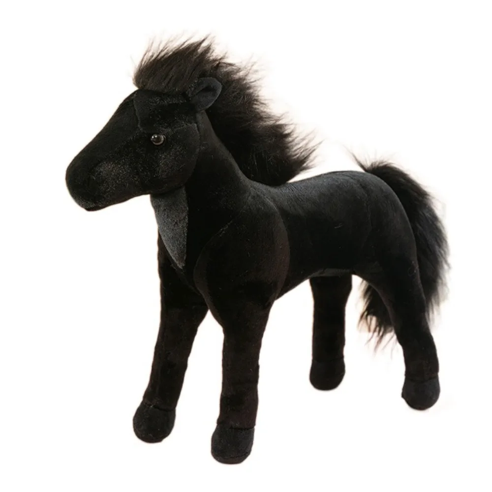 

Animal Simulation Horse Plush Toy Fluffy PP Cotton Simulated Pony Doll 30cm Stuffed Goat Plush Doll Birthday Gift
