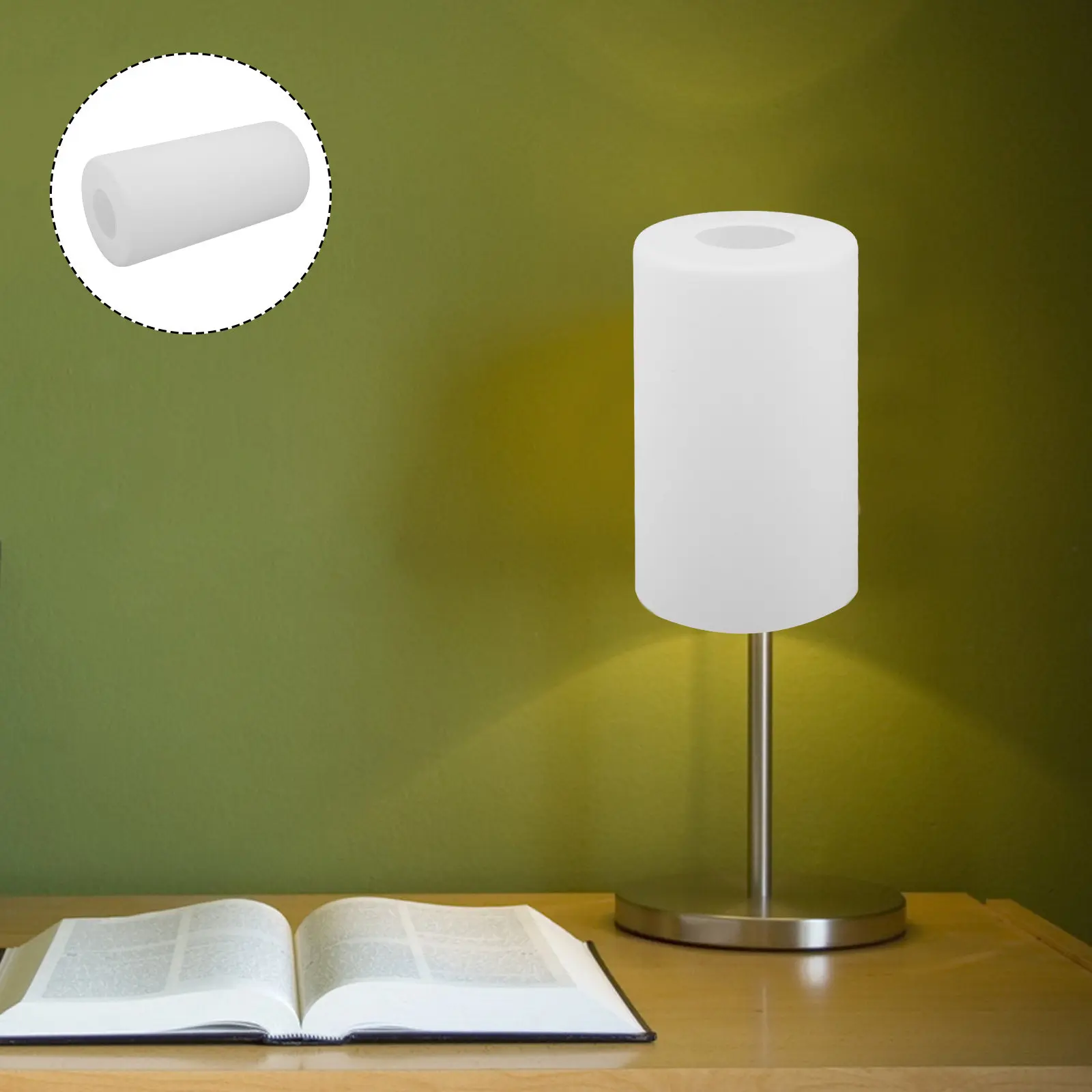 Glass Lamp Shade Cover Floor Replacement Frosted Light Lampshade for E27 Socket Table/Floor Lamp Light Bulb Cover for Home Decor