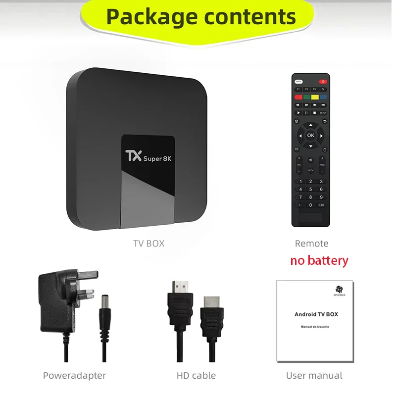 [Genuine] TX Super 8K TV box Best and Easy Android11.0 Smart TV Box 2GB+16GB UHD wifi Global Market Media Player Set Top Box