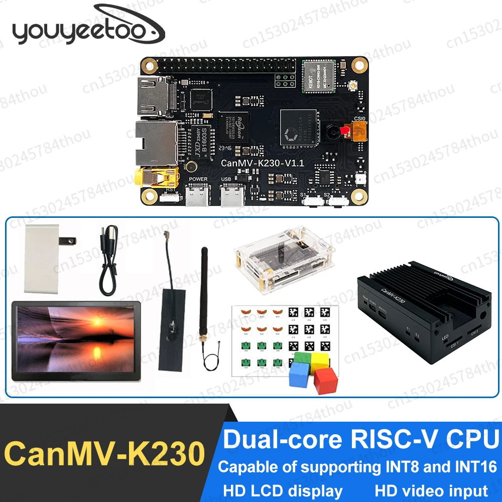 Kendryte CanMV-K230 Embedded Dual-core RISC-V CPU AI Development board Build-in DPU HD Video Input LCD Display Support Linux