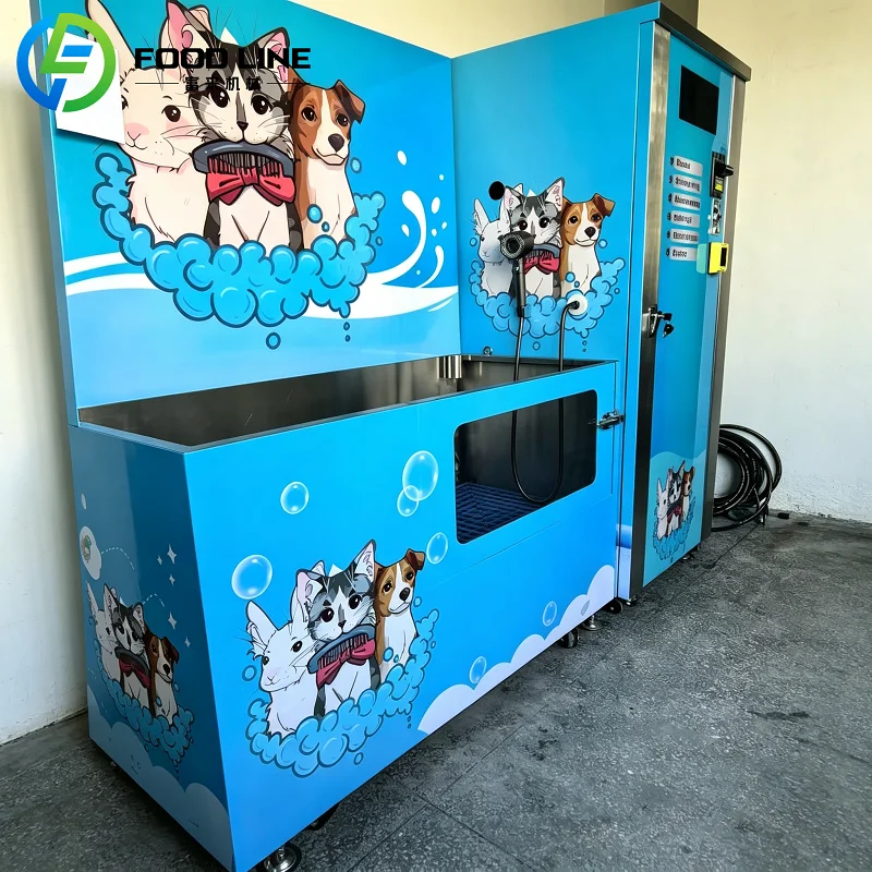 Passive Income Commercial Dog Wash Station Fully Programmed Automatic Pet Washing Equipment Support SDK FL Customized
