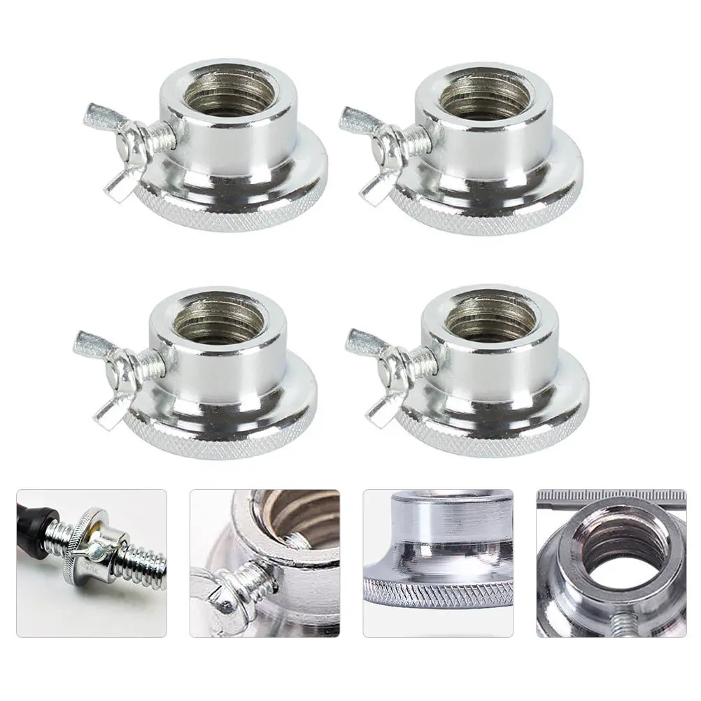 

4 pcs Anti-Slip Screw Nut Barbell Clamps Double Security Buckle For Weight Lifting Dumbbell Bars Gym Collar