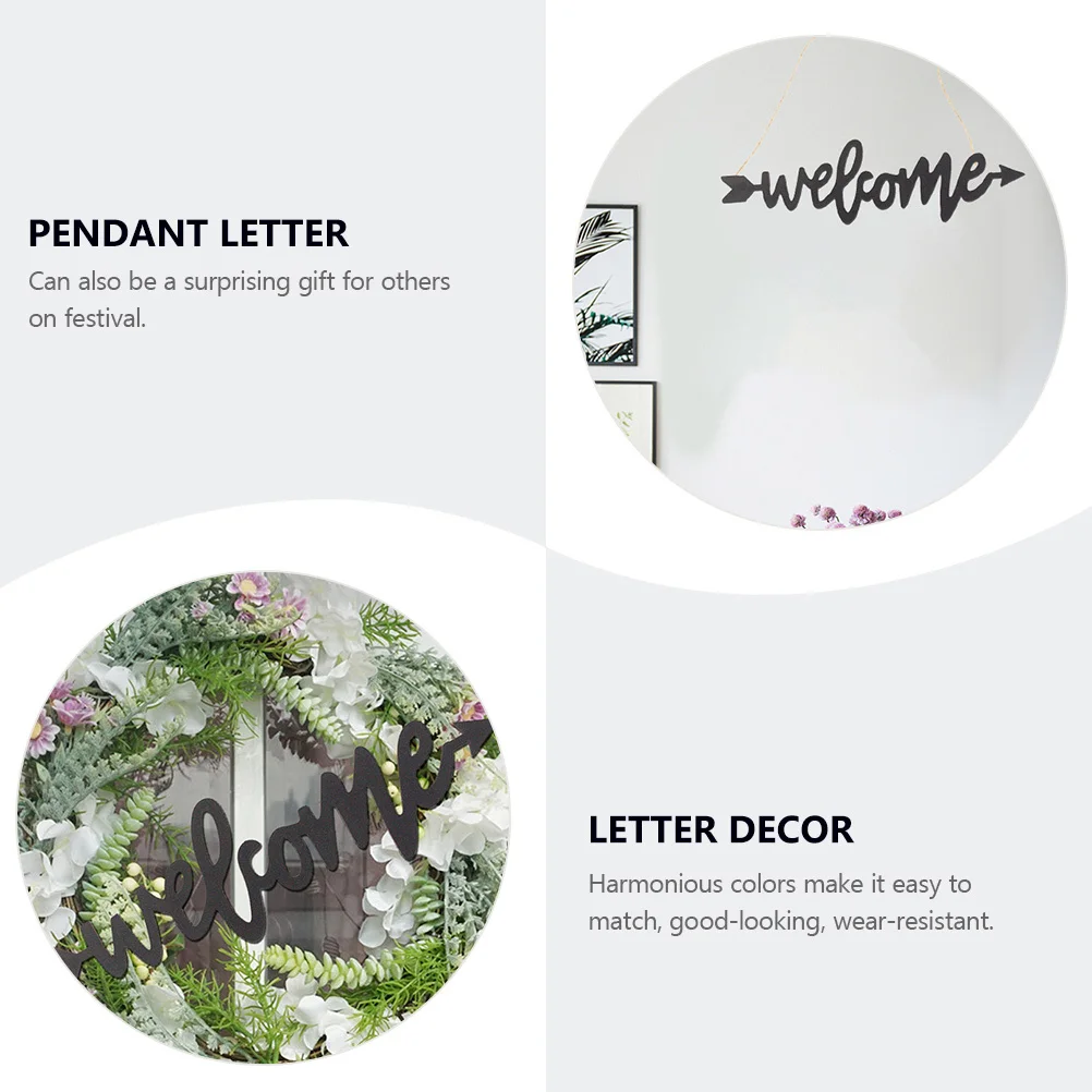 

1Set Hanging Letter Plaque Farmhouse Bathroom Kitchen Front Door Sign Home Office Decorative Hanging Ornament Indoor Outdoor