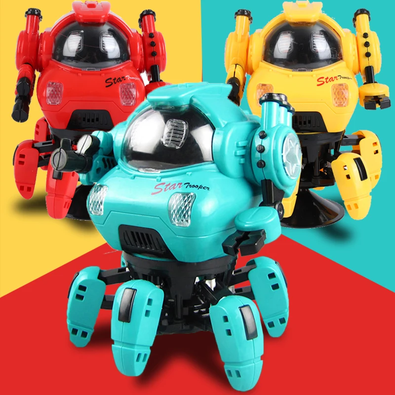 Funny Novelty Gags Music Dancing Toy Robots Children Sensory Toys for Kids Gift Electric Robot Doll Pet Baby Toddlers Boys Girls