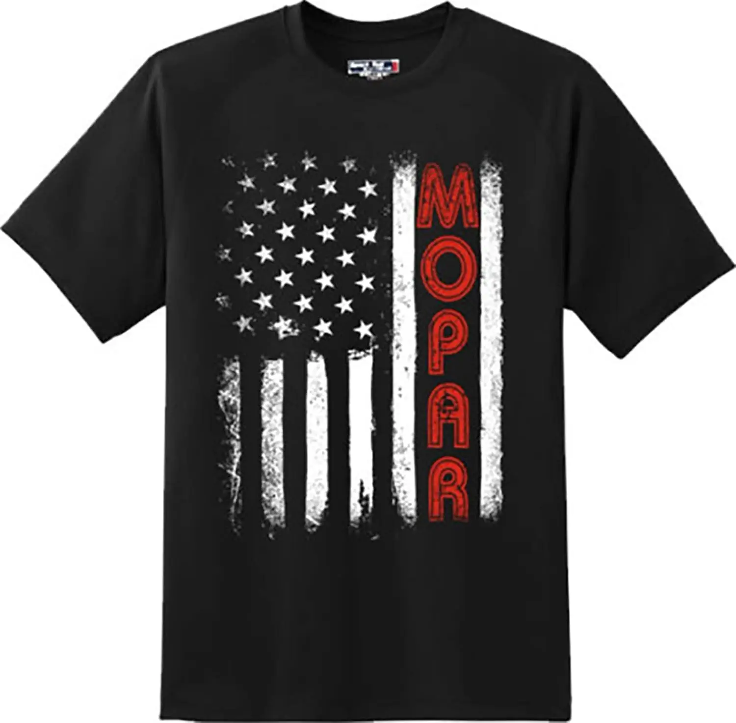 

Mopar Flag America Motor Car Gift T Shirt New Graphic Tee