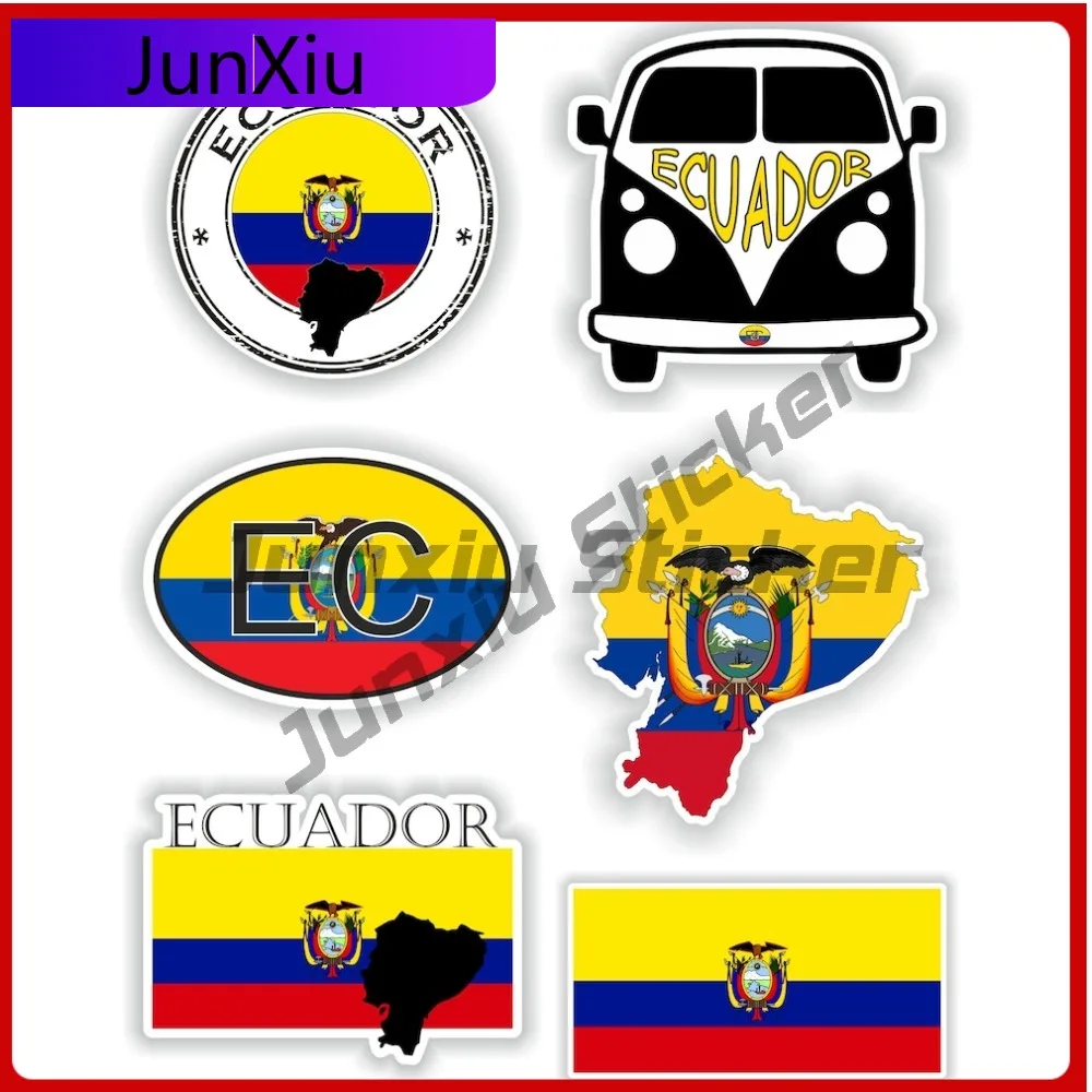 Ecuador Set Funny Wall Fade Resistant Sticker Decoration Boat Anti Cute Trendy Stickers Proof Decoration Symbol Door Graphic