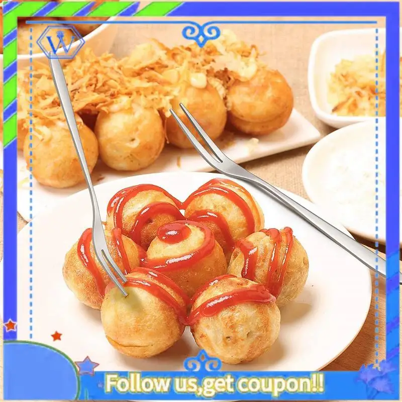 

A55P-120 шт. вилки для десерта, 5,1-дюймовая мини-вилка для салата и фруктов из нержавеющей стали, дегустационные вилки, вилка для коктейлей