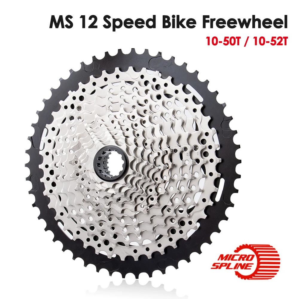 

12S Microspline MTB Bike Freewheel Cassette 10-50T 10-52T Sprocket MS Mountain Bicycle Flywheel 12 Speed