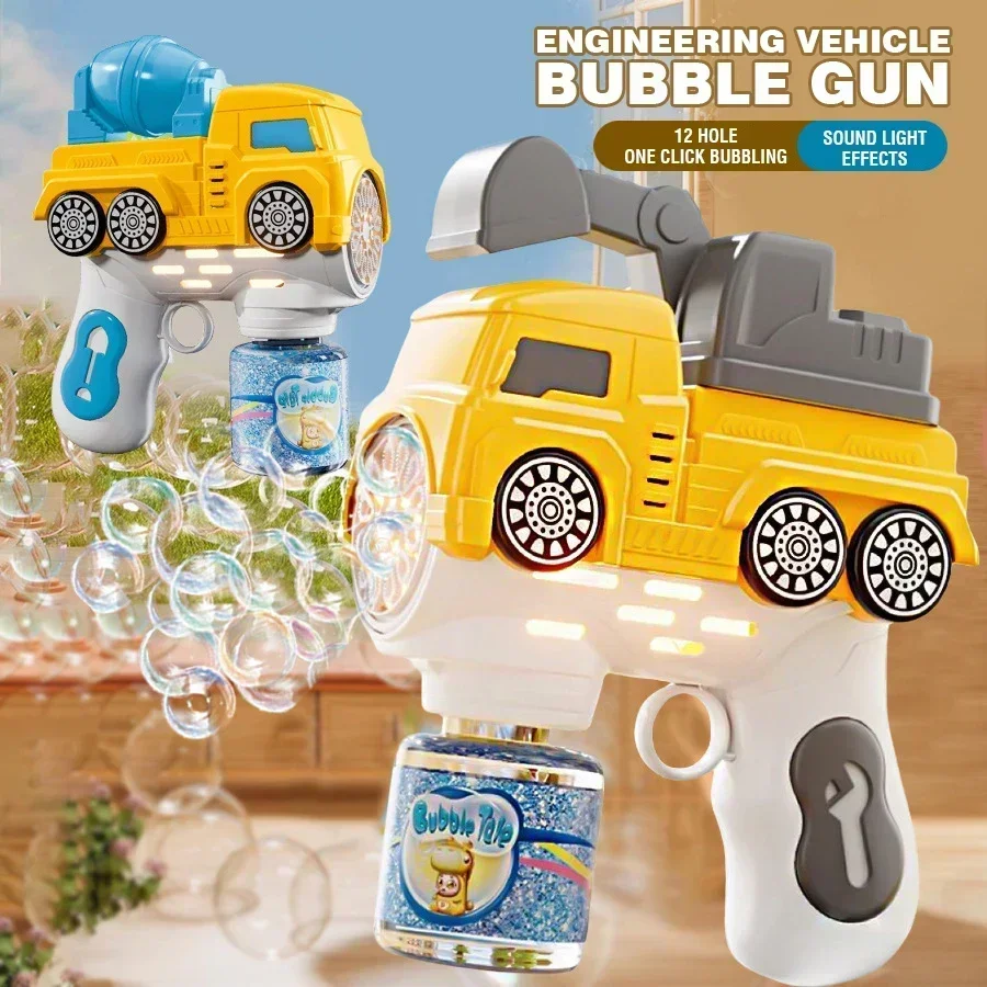 Elektryczny Pistolet do Baniek Mydlanych Automatyczny Dmuchający Zabawki Ręczna Maszyna do Baniek Mydlanych Kreskówkowe Dmuchawce do Baniek Mydlanych Gry na Zewnątrz Imprezy dla Dzieci Prezent