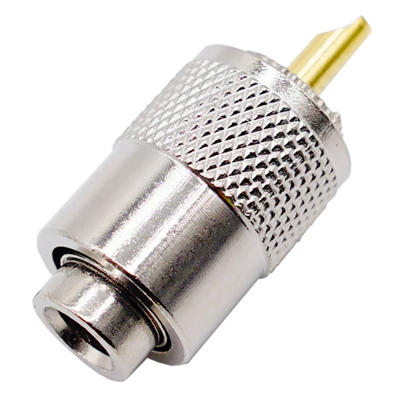 BAAG-60PCS RF Connector UHF Male Connector RG8 RG58 Cable Lug Antenna Connector PL259