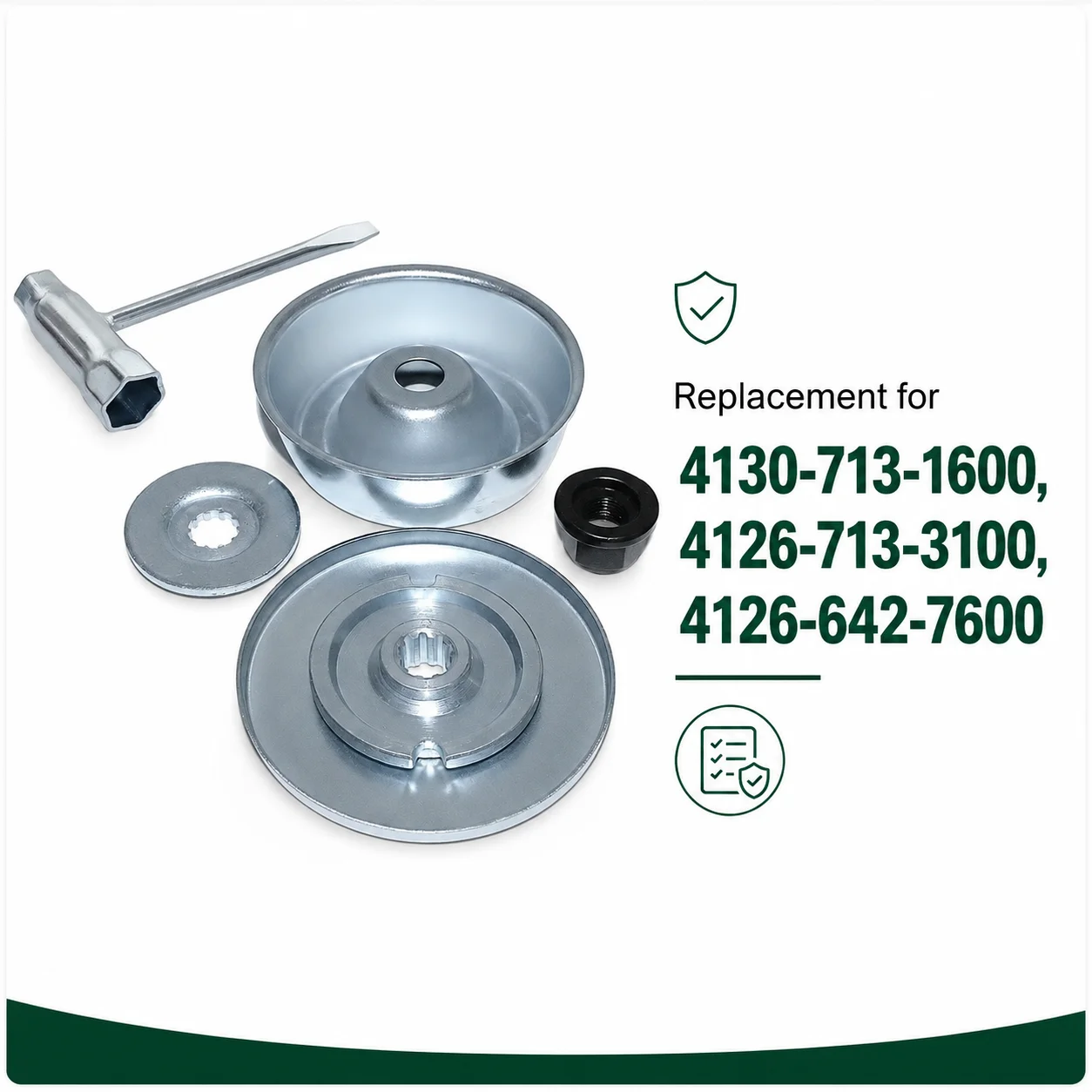 Maintenance Kit Collar Nut for Stihl FS130R FS200R Trimmer Blade Adapter Attachment Replace 4126-713-3100 4126-642-7600 Parts