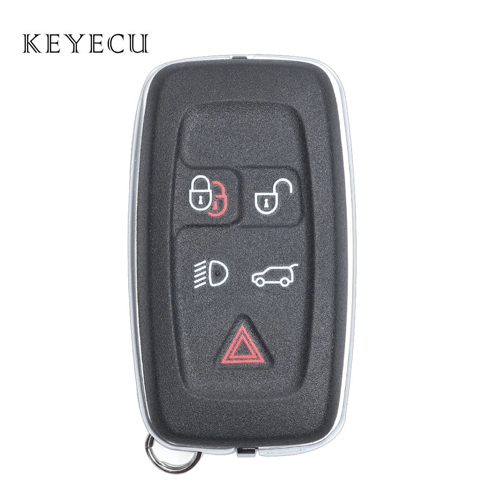 

Remote Key Fob Shell Case Replacement 5 Buttons for Land Rover LR4 Range Rover Evoque Sport 2012 2013 2014 2015 KOBJTF10A