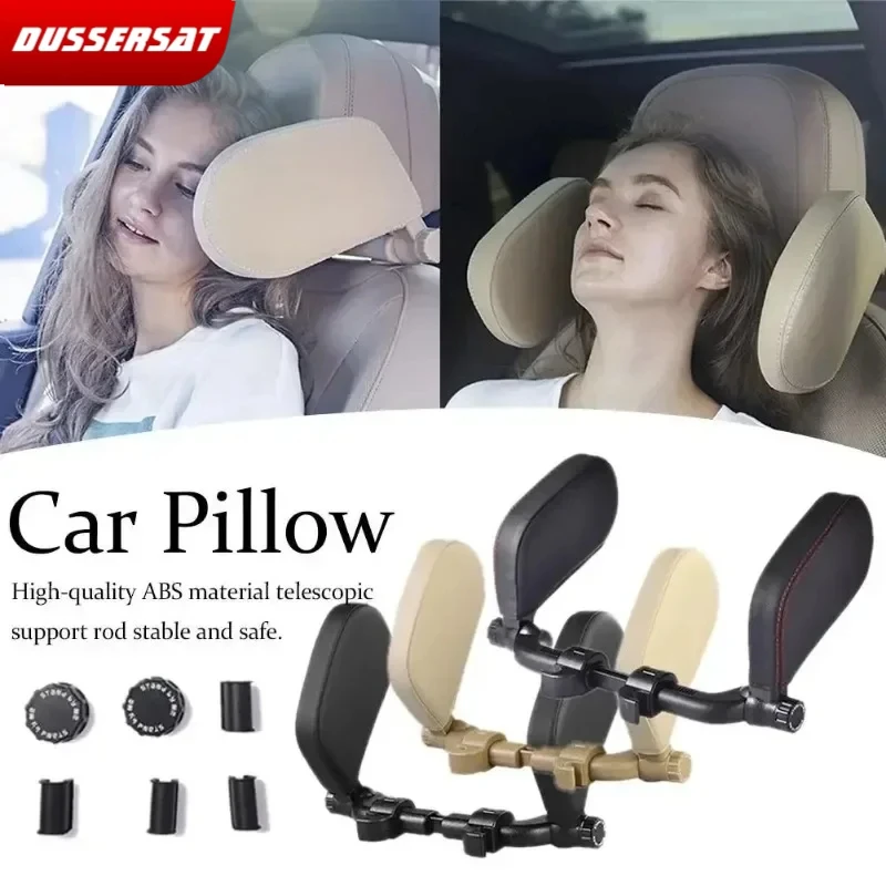 Car Seat Travel Neck Pillow - Universal Comfort for Kids & Adults, Soft Auto Head Cushion