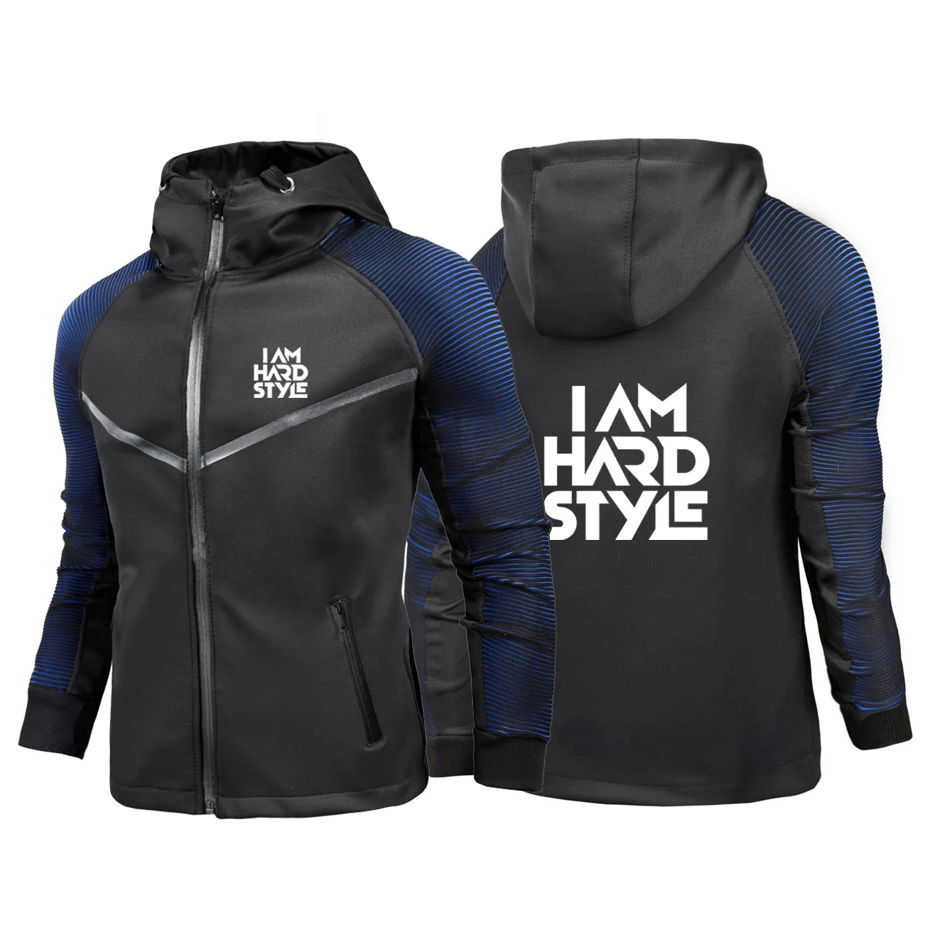 2024 New Solid Color Men I Am Hardstyle Hoodies Sweatshirt Racing Suit Fashion Casual Loose Breathable Pullovers Brand Hoody