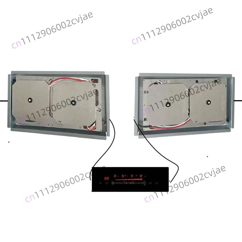 Built-In Invisible Electric Induction Cooker Stainless Steel Touch Sheep Design Hidden Magnetic Granite Ceramic Stove for