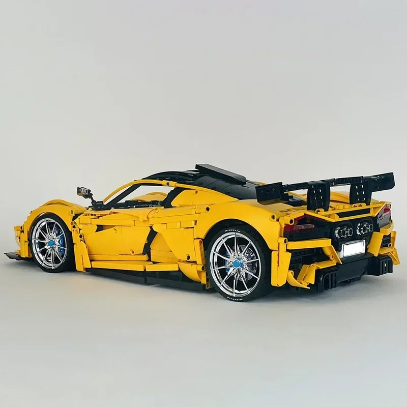 Stadt Autos Modell Moc Bausteine F5 Champion Geschwindigkeit Autos Modell Technische Ziegel DIY Montage Bau Urlaub Geschenk Spielzeug